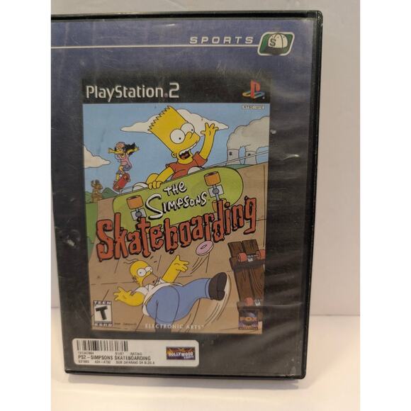 The Simpsons Skateboarding PlayStation 2 Video Game Multiplayer - Picture 1 of 3